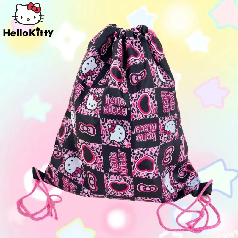 

Новинка, милый женский рюкзак, милая мультяшная мелодия, Портативная сумка для покупок на шнурке для девочек, вместительные сумки Y2k