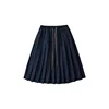 Women Drawstring  Pleated Batavia Midi Skirt 2