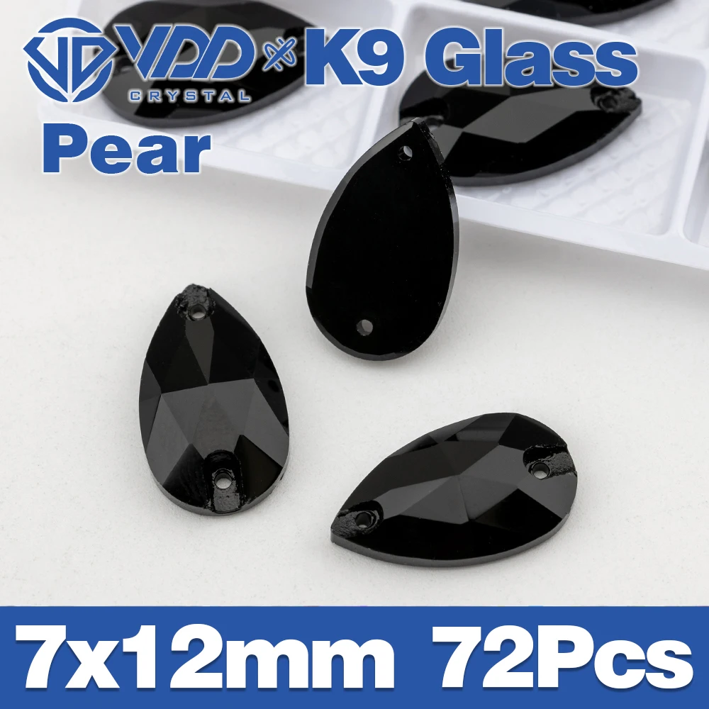 VDD S102 Jet Fase Top Qualität K9 Glas Nähen Auf Strass Kristall Nähen Flatback Steine Für Kleidungsstück Kleidung Hochzeit Kleid – Detail 26