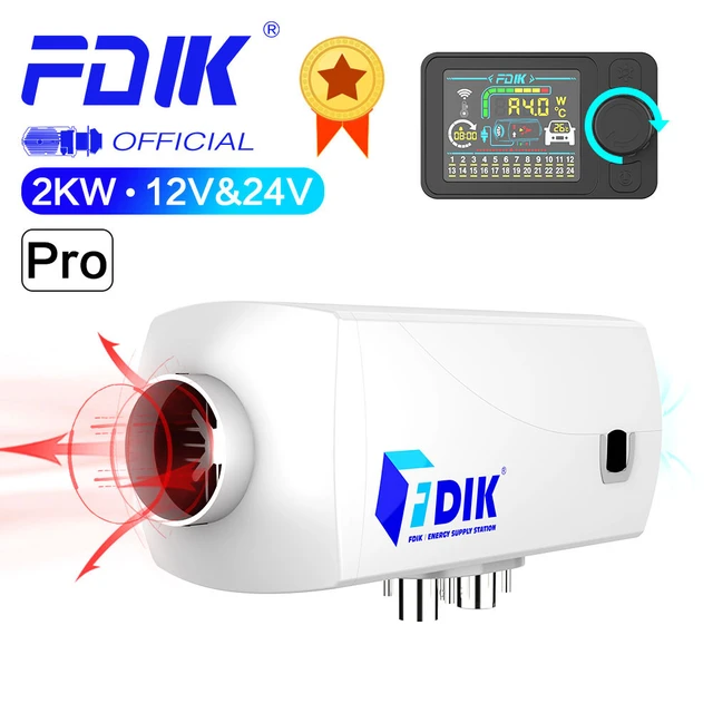 FDIK 2KW 12/24V riscaldatore di parcheggio ad aria Diesel per auto senza  silenziatore per veicoli elettrici di nuova energia riscaldatore per auto  stufa riscaldatore autonomo - AliExpress