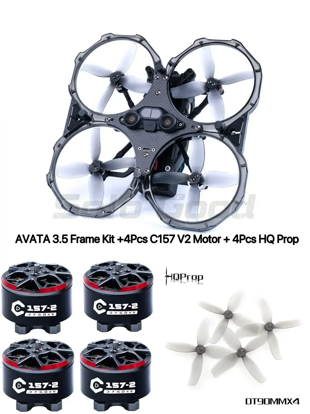 

Axisflying AVATA 3.5 Upgrade Frame Kit With C157 V2 HQ Prop T2.9X2.5X5 Perfect Set To Upgrade Original DJI AVATA