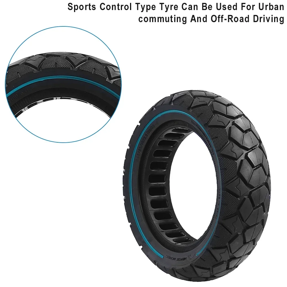 10 Zoll 80/65-6 255X80 Offroad-Vollgummireifen für ZERO 10X für Kugoo M4 G1 für Dualtron Scooter 10x3.0 Reifen Nicht-Luftreifen – Detail 8