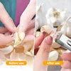 1/10PCS Stainless Steel Garlic Peeler Quickly Garlic Peeling Pig Hair Plucking Clip Manual Tweezers Kitchen Gadgets Accessories 5