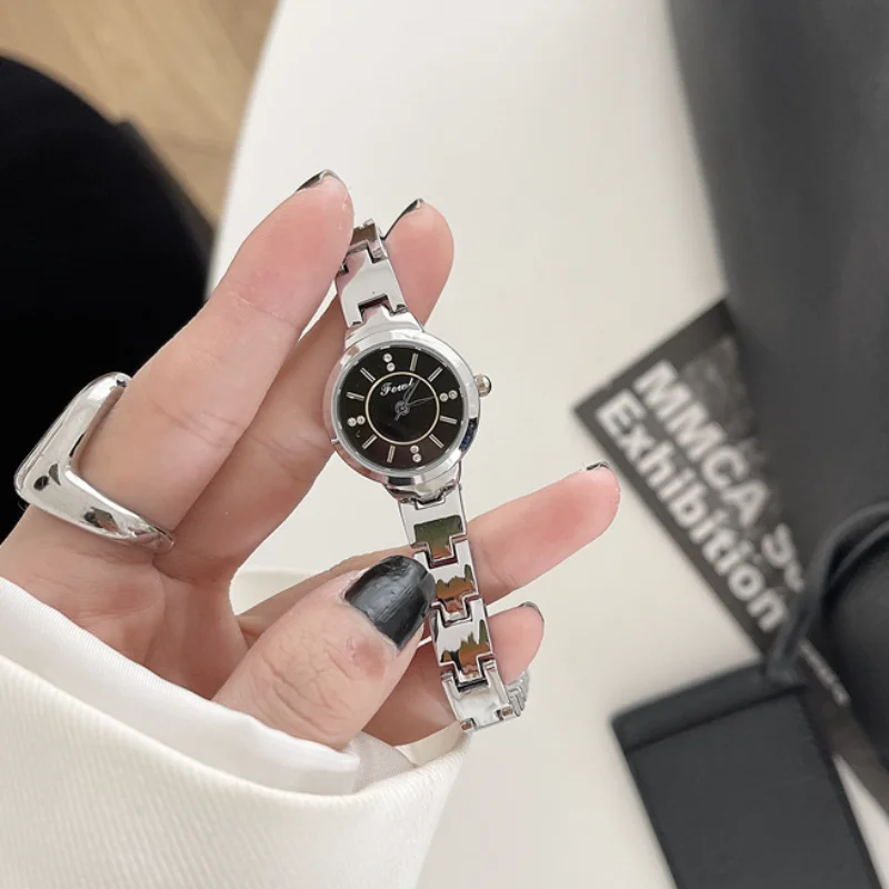 

Sliver Watch Women Business Stainless Steel Strap Quartz Watch