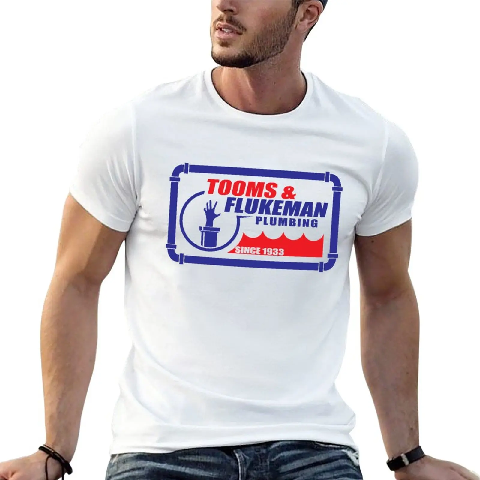 

New Tooms and Flukeman Plumbing T-Shirt anime funny t shirt Men's t-shirt