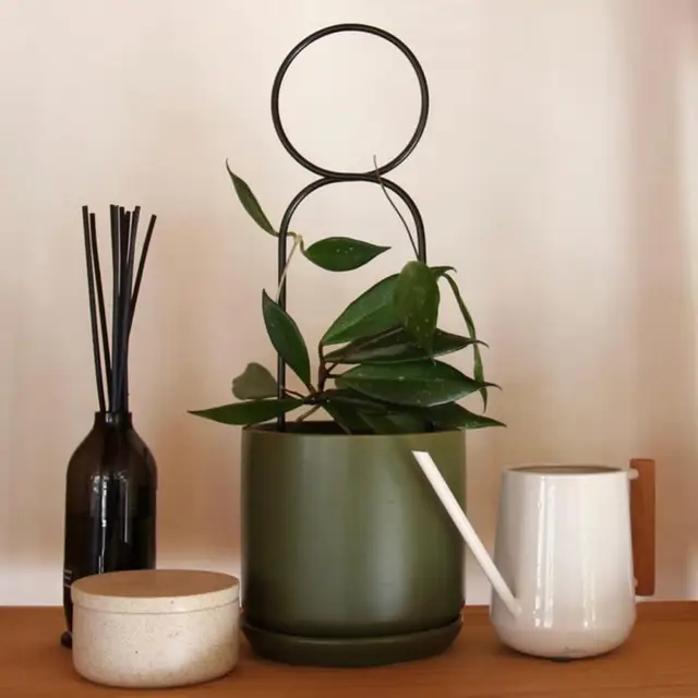 3 db/Beállított Gyakorlati Rohanásgátló Növényi Tartó Állvány Fém Időjárási Ellenállás Virág Függőleges Mászás Tét - Image 3