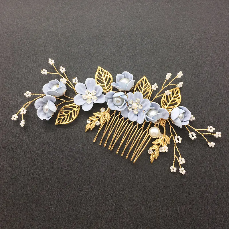 Hair Jewelry Flower Hair Combs Gentle Color Stable Grip Headpiece DIY Accessory Styling