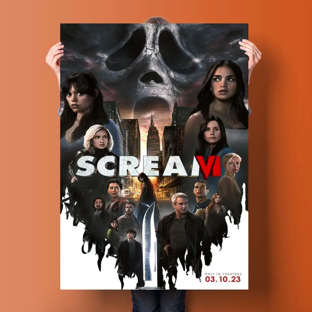 Scream 6 (2023) Movies Poster Wall Art Decor Home Print Full Size