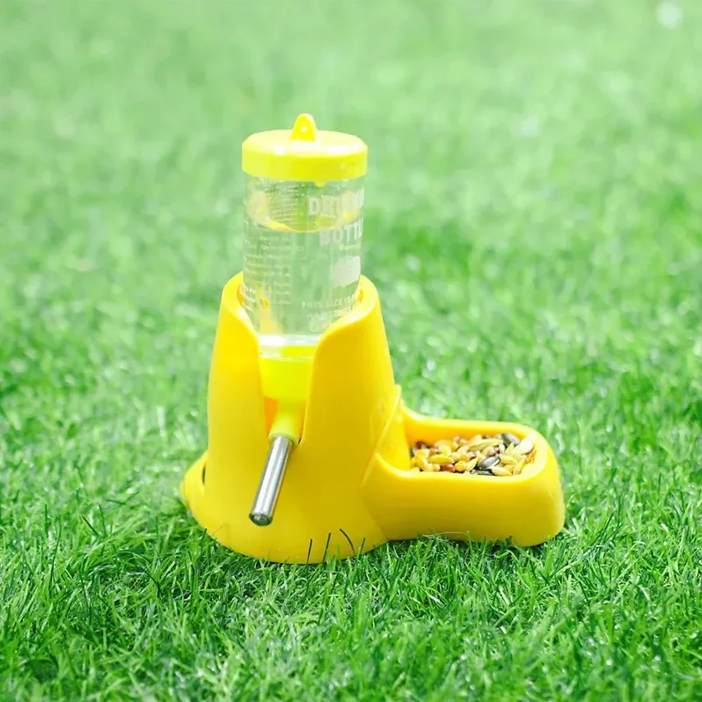 Hamster Water Feeder Food Dispenser Bowl Anti Fall Stable Standable for Hamster Pig Rat Pet Supplies