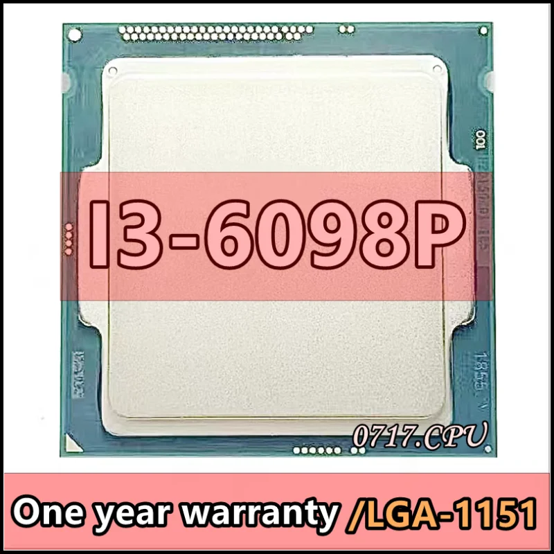 

i3-6098P i3 6098P SR2NN 3.6 GHz Dual-Core Quad-Thread 54W CPU Processor LGA 1151
