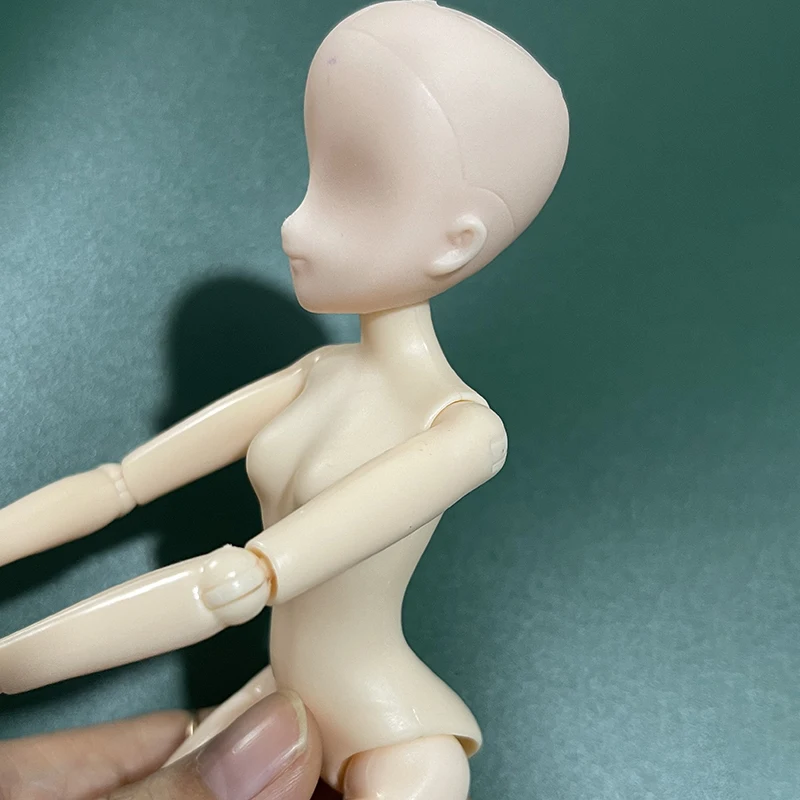 New DIY Doll Two-dimensional Doll 24cm Makeup Doll Head Kids Girls Dolls Toy Gift - 2
