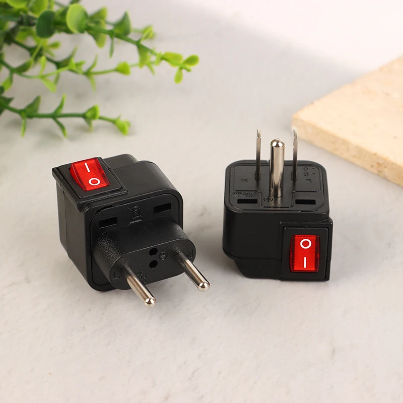 Universal Travel Power Adapter with On/Off Switch - 250V, 10A/13A Capacity