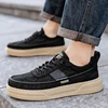 Men's Breathable Canvas Casual Walking Shoes Non-Slip Lightweight Comfortable Sneakers for Male 6