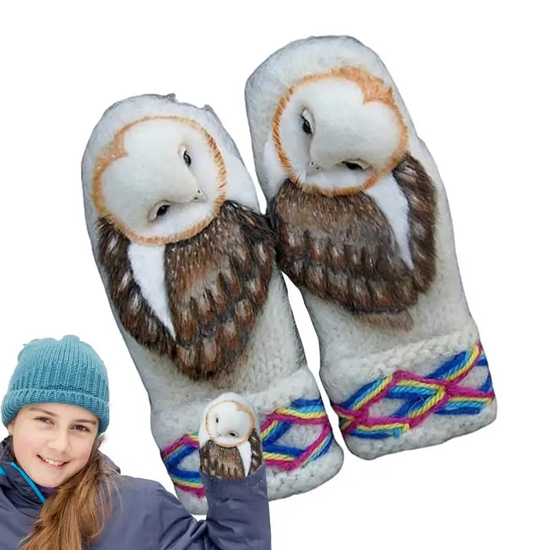 

Winter Warm Gloves Cute Thickening Animal Gloves Winter Must Have Knitted Animal Gloves For Hiking Camping Outdoor Adventure