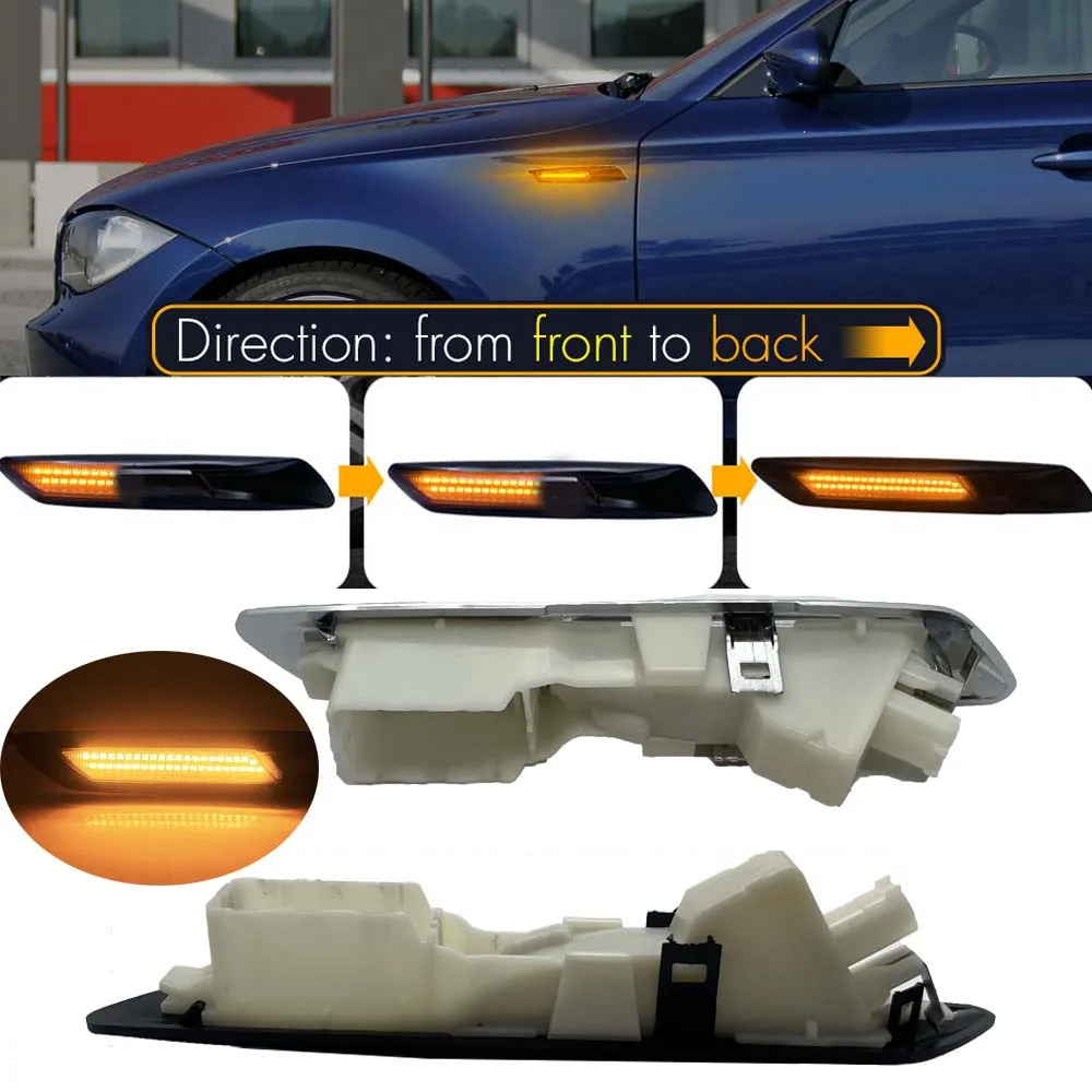 ����ũ ���� ���̳��� ��� LED ���̵� ��Ŀ ����Ŀ ����Ʈ BMW F10 F11 F18 2011-2017 BMW 5�ø��� F10 OEM��  63137154170