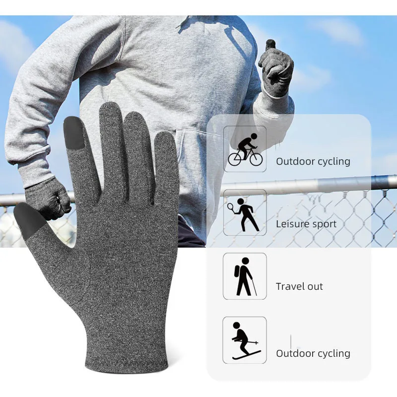 Winter Gloves Thermal Touch Screen Thermal Windproof Warm Gloves 1Pc Arthritis Gloves Woman Rheumatoid Magnetic Therapy Glove 3