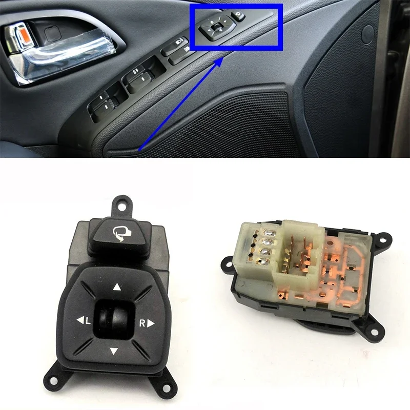 

1pcs For Hyundai ix35/Tucson ix 2009-2013 Car Rearview Mirror Folding Control Switch 935732S000
