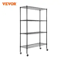 VEVOR 4 Layers Storage Shelf Ladder Shelving Stair High Shelf Unit Bookshelf  For Kitchen Warehouse Commercial Space Racks 1