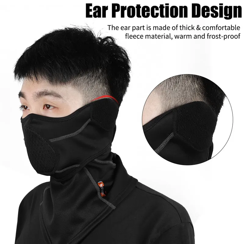 WEST BIKING Winter Balaclava Cycling Full Face Mask Warm Outdoor Sports Motorcycle Ski Fishing Hunting Mask Fleece Scarf Cap