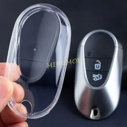 Black Transparent Car Key Fob Case Cover with Keychain Ring (1x Key Case (Clear))
