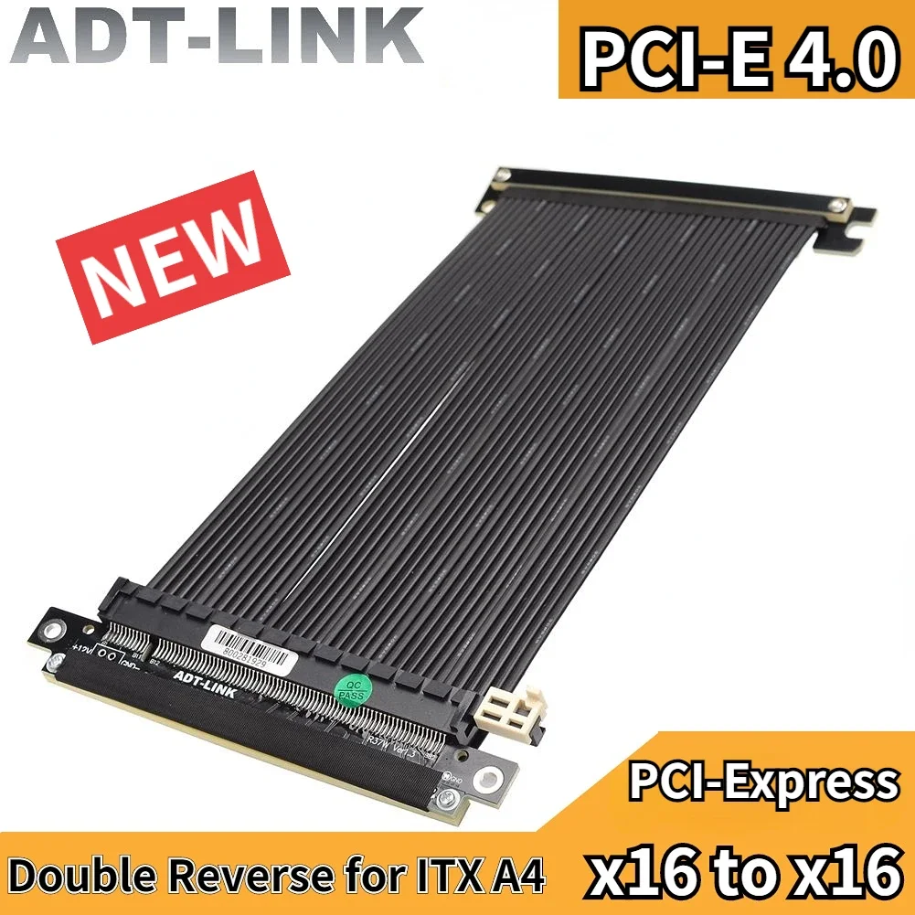Mini Chassis Pci Express 3.0 4.0×16 Riser Cabo Placa Gráfica Reversa Cabo de Extensão Flexível Alta Velocidade Pci-e Riser 4.0