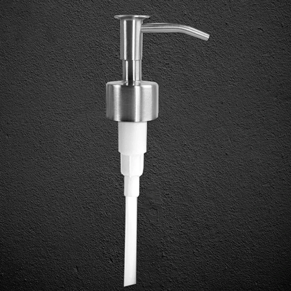 Liquid Lotion Dispenser Pump Head Soap Dispenser Press Head Stainless Steel For Shampoo Soap Cosmetics Lotion 25MM 2