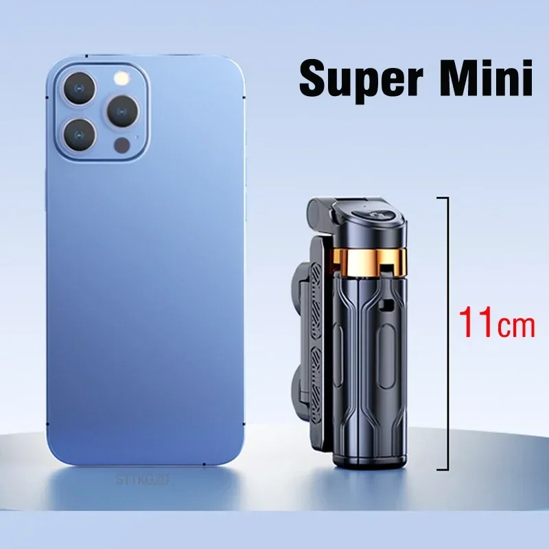 Super Mini Selfie Stick Portable Phone Holder Shooting Aid Versatile Integrated Design Bluetooth Remote For Live Broadcas selfie stick