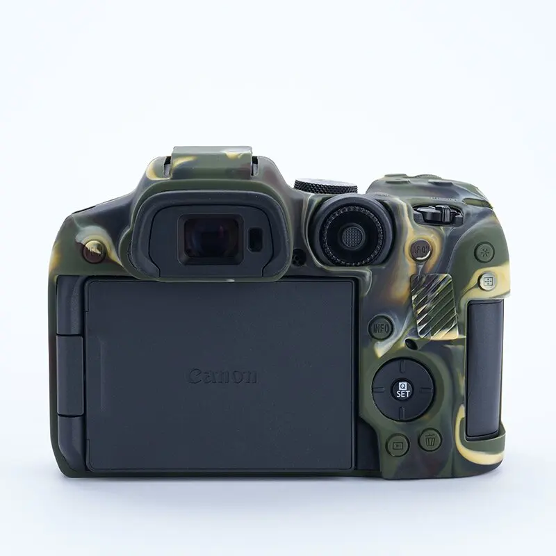 Coque peau en Silicone souple, housse de protection pour appareil photo DSLR, pour Canon EOS R100 R8 R7 R6 R6II R5 R10 R50 R RP 70D 80D 2000D T7-For EOS R7 Rouge- image 3 | Rakuten