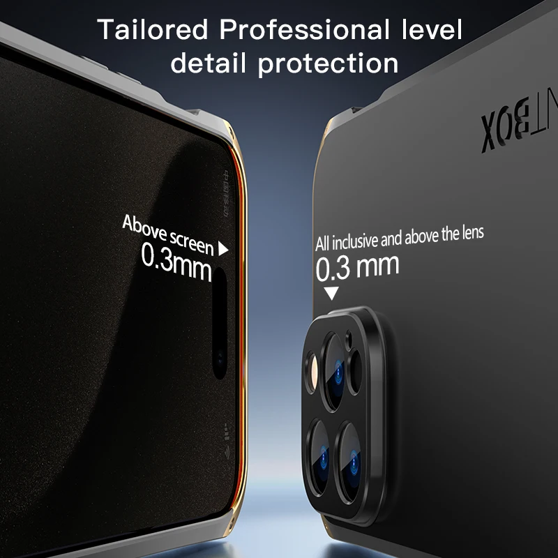 Premium PC+Alloy Metal Phone Case: Sleek and Durable Protection