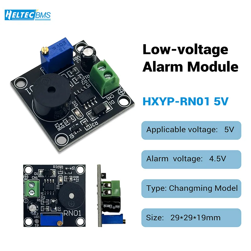Heltec HXYP-RN01 5V 12V 24V Low Voltage Alarm Module - Anti-Overcharge Buzzer So