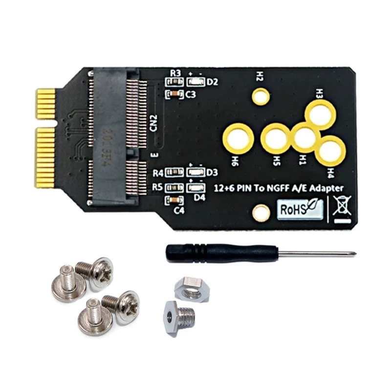 

AX200/201/210 WIFI6 Module to 12+6Pin Adapter Board Support 2230 M.2 Key A/E Module Replace BCM94360CS2 BCM943224PCIEBT2 P9JB