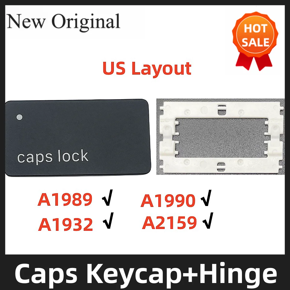 

Caps lock KeyCap for MacBook Pro Retina A1989 A1990 A2159 A1932 2018-2019 Keyboard Case Key Cap keys with hinge