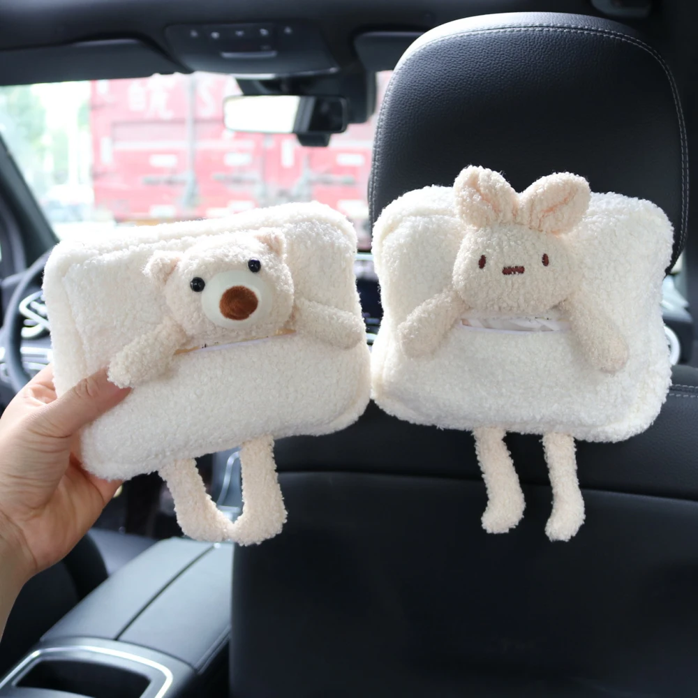 

Tissue Boxes Creative Tissue Box Soft Cartoon Paper Napkin Case Cute Animals Car Paper Boxes Lovely Napkin Holder for Car Seat