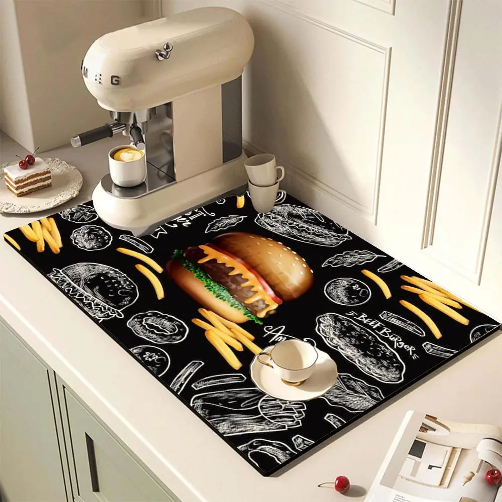 

Super Absorbent Table Mat Placemat Diatom Mud Waterproof Thermal Insulation Wash Free Coffee Table Absorbent Non Slip Mat