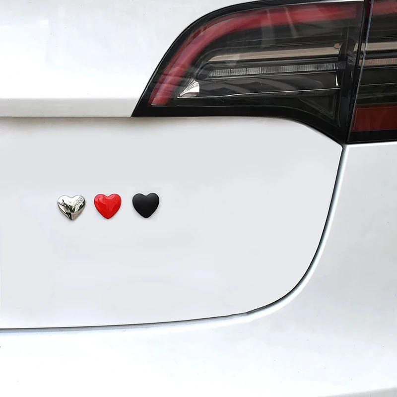 Heart-Shaped 3D Metal Love Emblem