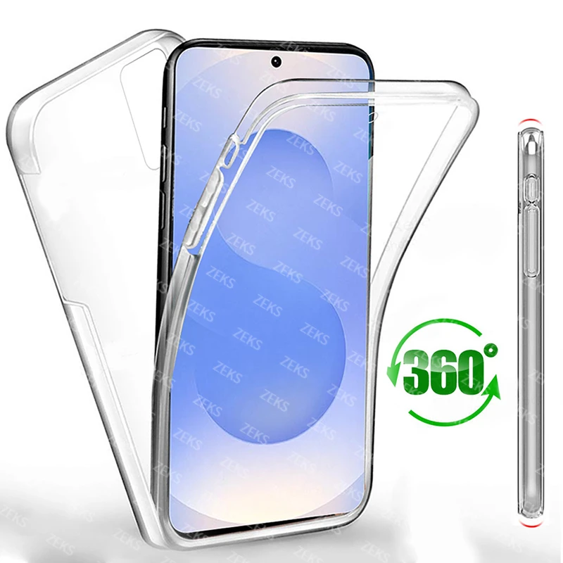 360° Full Body Clear Protective Case - Shockproof PC Cover