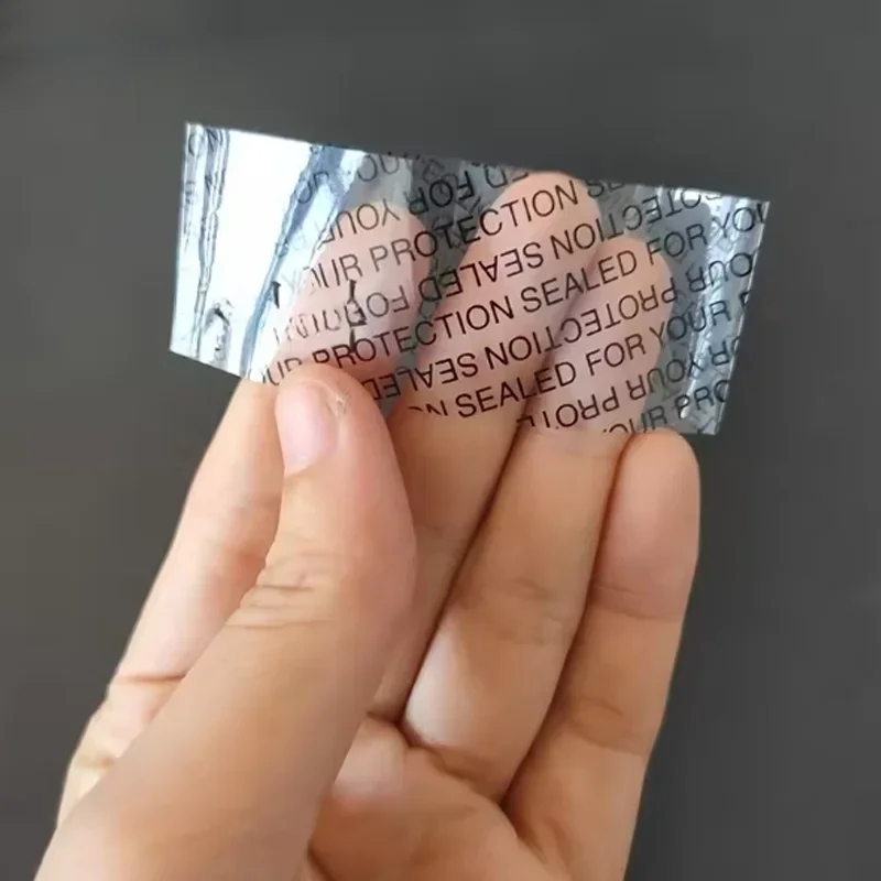 Medicine Bottle Mouth Plastic Sealing Film Heat Shrink Film Black English Printed Transparent Easy To Tear Sealing Sleeve 100PCS