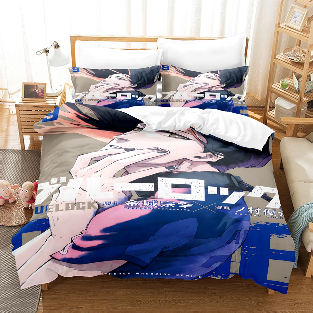 Blue Lock Bedding Set Hot Anime Duvet Cover Set King Queen Twin Double Size Comforter Cover Set For Teens and Boys Anime Lover S7bfa3e21900d4db6b13830a98f9ad4de7