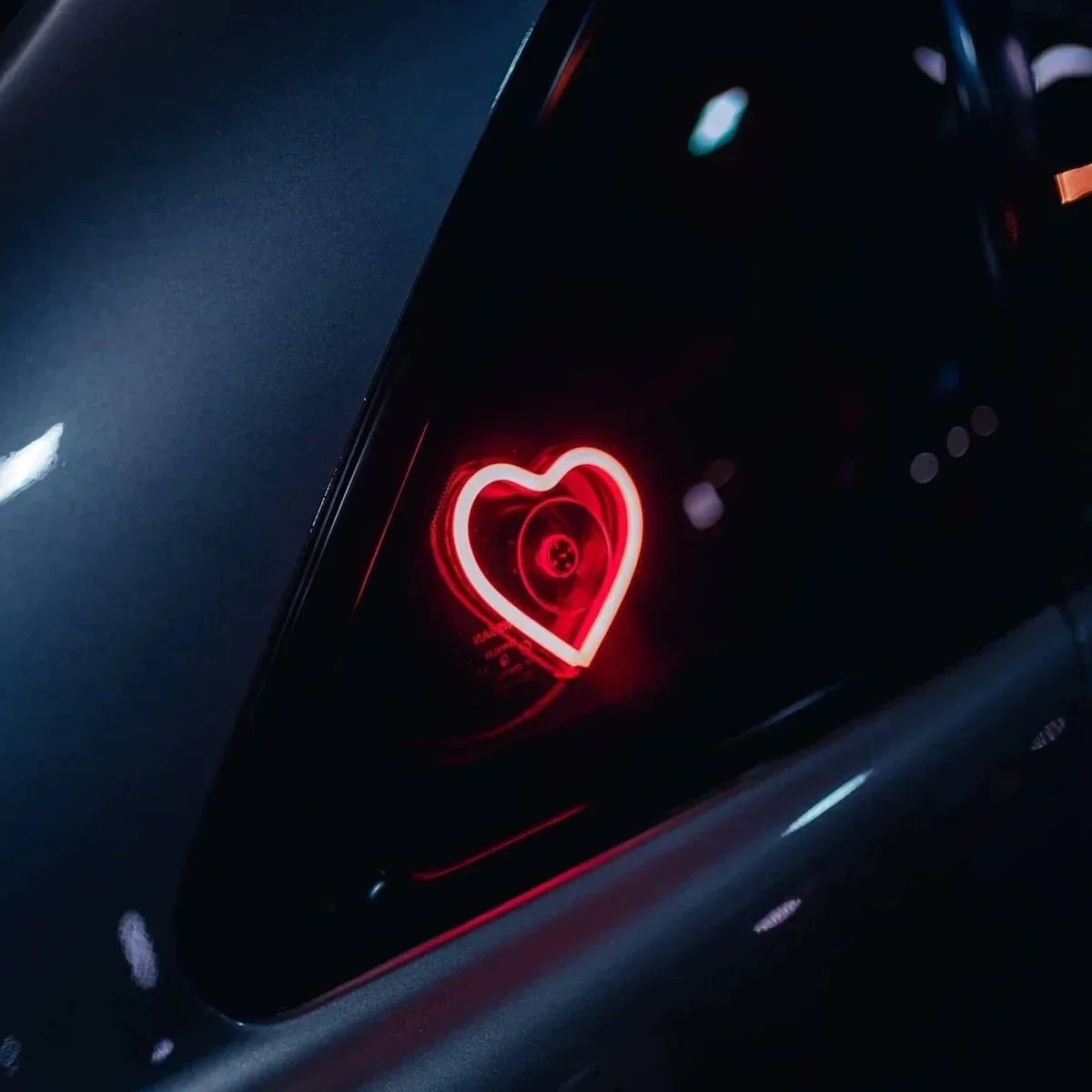 Car LED window lights interior decoration lights glowing heart atmosphere USB wiring car modification neon Car Decoration car accessories