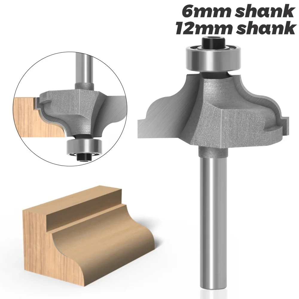 

Концевая фреза для обработки дерева, хвостовик 6,35 мм, 6 мм, 12 мм, 1 шт.