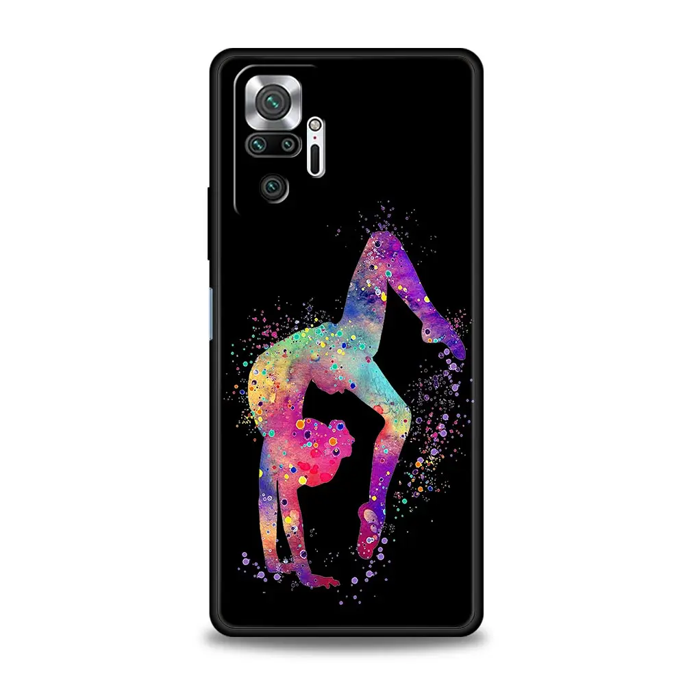Gymnastics Watercolor Soft TPU Phone Case