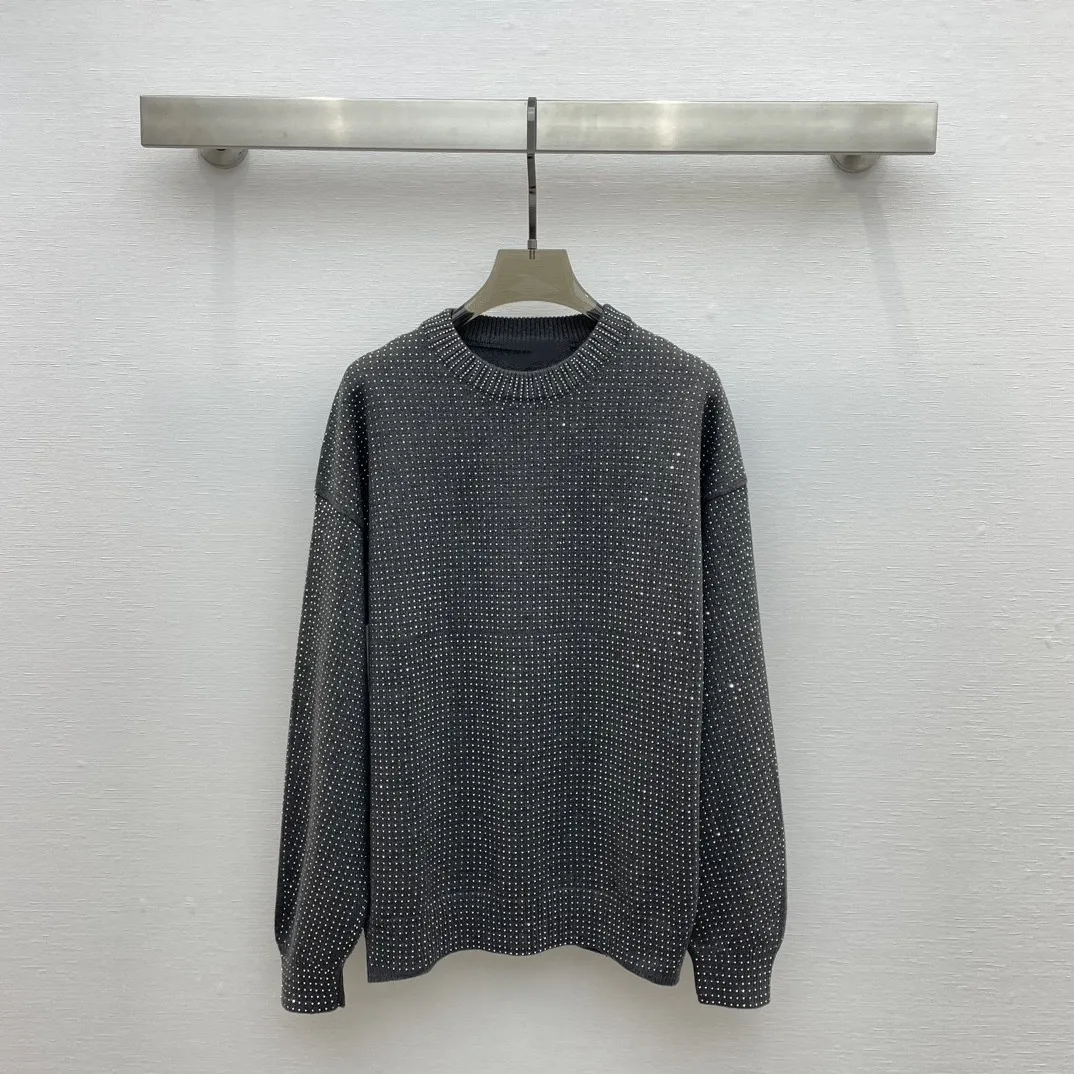 

2023 New Women's Clothing Hot diamond knitted pullover sweater 25