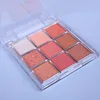Snow Sequin 9-Color Eye Shadow Palette Glitter Snowflake Diamond Pink Eye Shadow Korean Charming Contour Eyes Make Up Palette 5