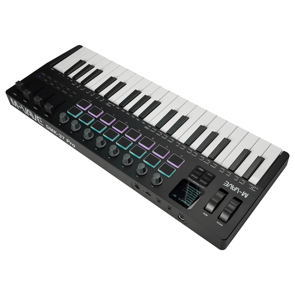 M-VAVE SMK-37 PRO 37 Key MIDI Keyboard with Sound Source USB MIDI