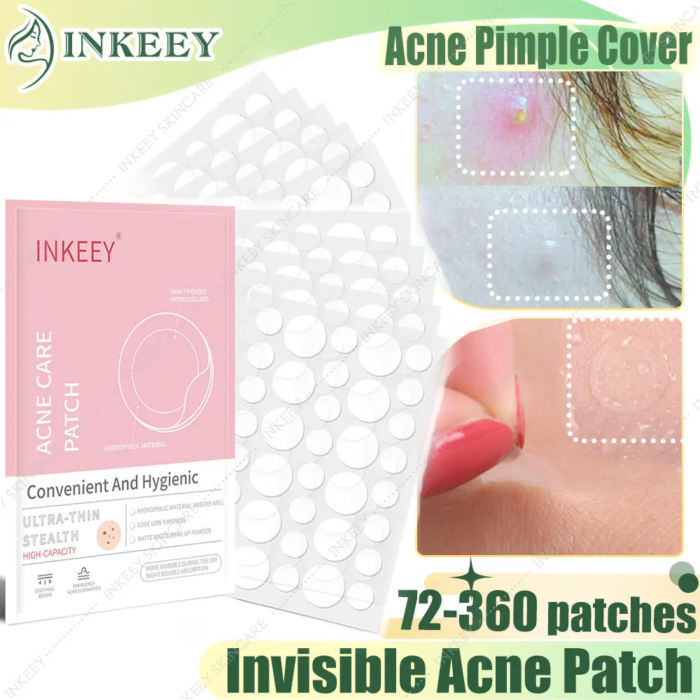 

72-360Pcs 0.1mm Acne Pimple Patch Sticker Invisible Blemish Spot Cover Waterproof Healing Pimple Absorb Acne Treatment Skin Care