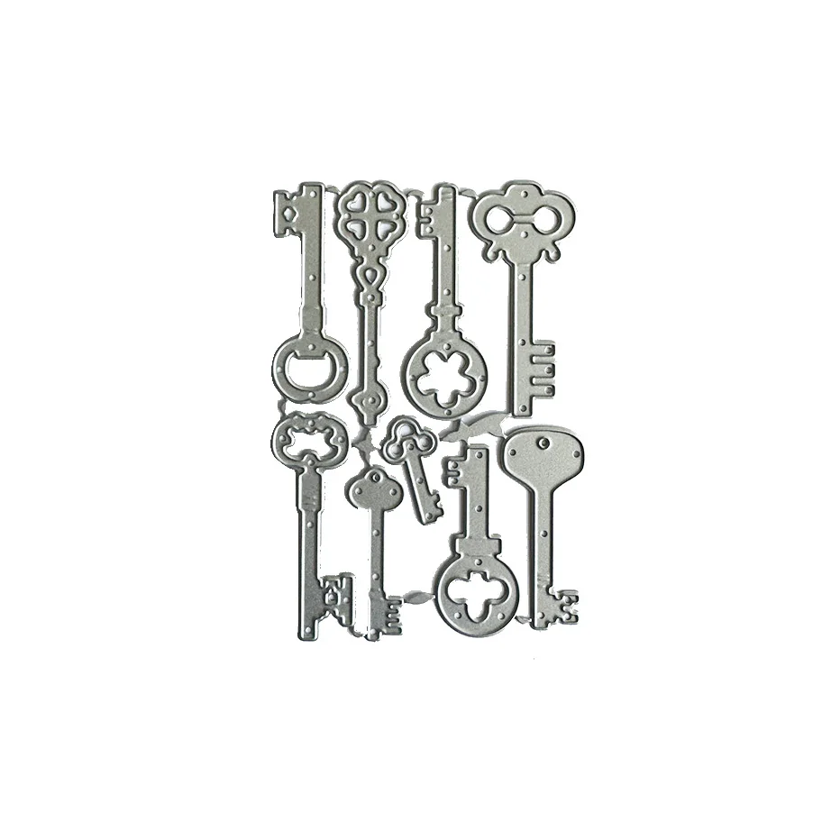 

Keys Metal Cutting Dies Stencil for DIY Scrapbooking Photo Album Embossing Paper Cards Crafts Diecuts New 2024