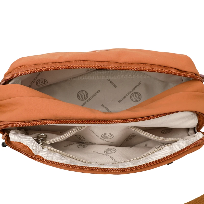 High quality women's large capacity cross shoulder bag | adjustable strap, zipper closure, multiple zipper pockets - suitable fo