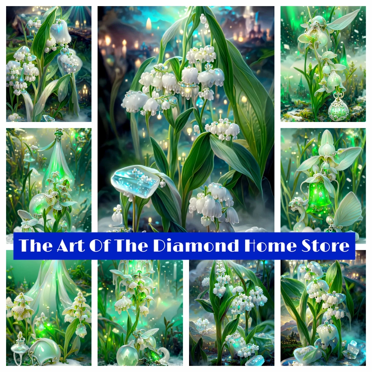 

Fantasy Lily of The Valley AB 5D Diamond Painting Embroidery Cross Stitch Fairy Tale Landscape Art Rhinestone Mosaic Child Gifts