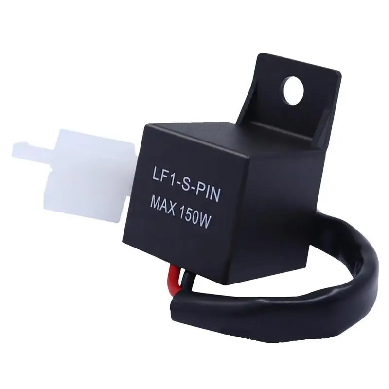 

Motorcycle Turn Signal Relay 12V 2-Pin Rate Control Replacement Parts LF1-S-PIN MAX 150W For Turn Signal Bulbs & 2-Pin Flashers