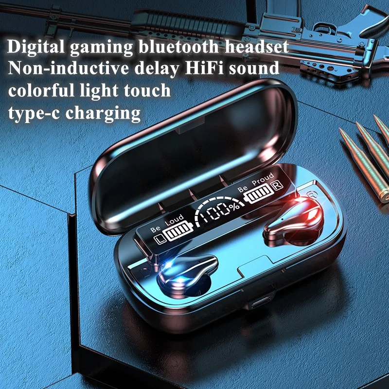 TWS-наушники с поддержкой Bluetooth и дисплеем 2000 мАч |